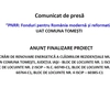 Comunicat de presă PNRR – ANUNȚ FINALIZARE PROIECT: LUCRĂRI DE RENOVARE ENERGETICĂ A CLĂDIRILOR REZIDENŢIALE MULTIFAMILIALE – ETAPA II ÎN COMUNA TOMEŞTI, JUDEŢUL IAŞI – BLOC DE LOCUINTE NR. 1 ISCIP – N.C. 60148- C1, BLOC DE LOCUINTE NR. 2 ISCIP – N.C. 60749-C1, BLOC DE LOCUINTE NR. 3 ISCIP – N.C. 60764-C1, BLOC DE LOCUINTE NR. 4 ISCIP – 60385-C1