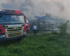 Incendiu devastator la o fermă de porci din Suceava. Pagube uriașe după ce flăcările au cuprins complexul zootehnic