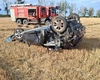 Doi tineri au fost răniți după impactul dintre un autoturism și un TIR în Giurgiu. Unul dintre ei a fost transportat cu elicopterul SMURD