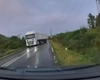 Clipe de groază în Tulcea. Două TIR-uri au derapat într-o curbă și au intrat pe contrasens. Un șofer a evitat impactul în ultima clipă