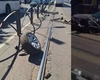 Accident grav pe Șoseaua Colentina: Mașină distrusă complet pe linia tramvaiului 21