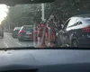 Accident rutier în Copou! Un BMW X6 a ajuns aproape de trotuar – EXCLUSIV, FOTO