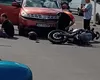Accident cu un motociclist la Kaufland Nicolina – FOTO, VIDEO
