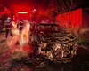 Incendiu la Ciurea! Un autoturism a fost făcut scrum