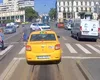 Imagini de pe camera de bord! Iată cine a apărut de după tramvai, în Piața Unirii, în fața unui taximetrist. A fost șocul vieții sale