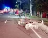 Imagini de după accidentul rutier mortal de la Scobinți: lumânări și bălți de sânge! Cei doi bărbați au murit pe loc după ce au fost izbiți în plin. „De ce nu au băut bere acasă?  – FOTO-VIDEO