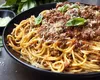 Rețetă simplă de spaghete cu carne tocată. O masă rapidă și sățioasă