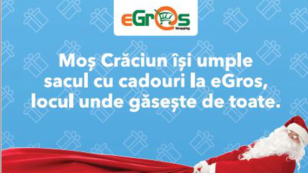 Moș Crăciun își umple sacul de cadouri la Egros Shopping Iași