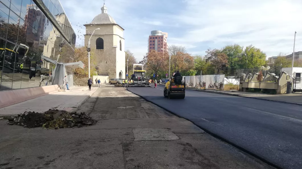 Reabilitarea străzii Grigore Ghica Vodă - FOTO