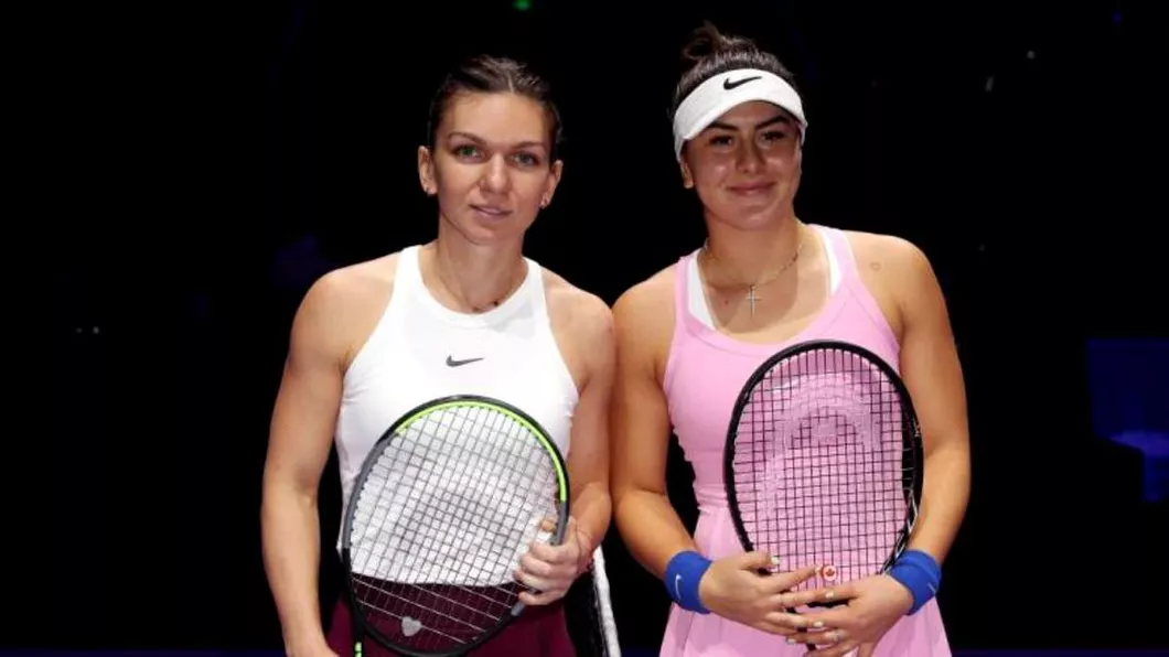 Meciul Simonei Halep cu Bianca Andreescu printre cele mai frumoase ale anului în WTA