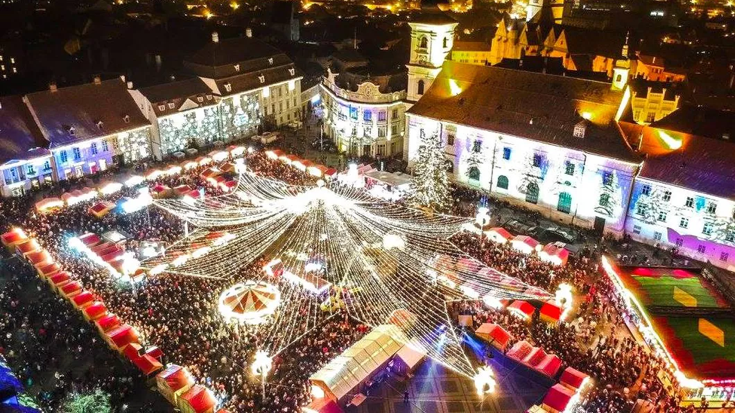 Astăzi se aprind luminiţele la Târgul de Crăciun din Sibiu