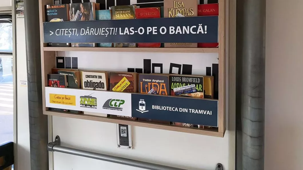 Biblioteca din tramvai din Iași a împlinit 4 ani