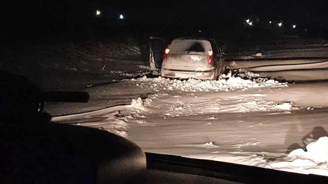 Starea drumurilor din județul Iași după primul viscol al iernii