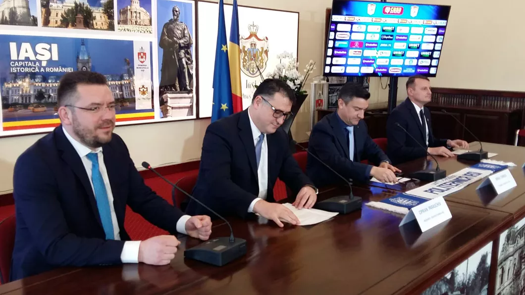 Ciprian Paraschiv noul preşedinte de la Politehnica Iaşi prezentat oficial la Palatul Roznovanu - LIVE VIDEOFOTO