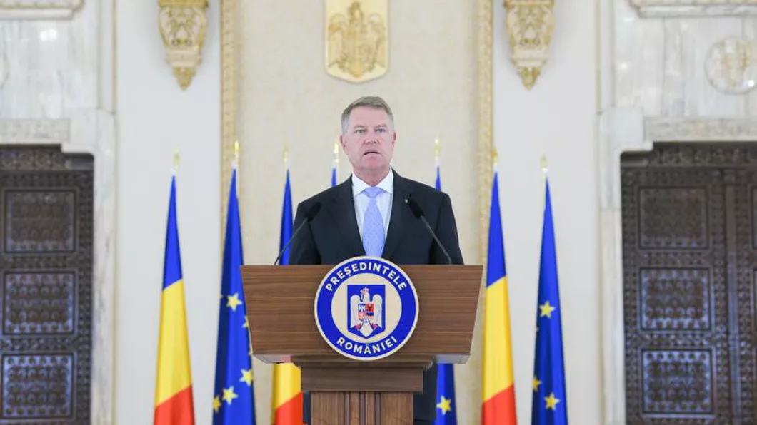 Klaus Iohannis face declaraţii la Palatul Cotroceni Am convocat o sesiune extraordinară a Parlamentului - LIVE VIDEO