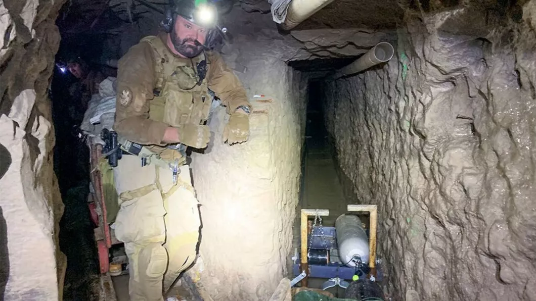 A fost descoperit cel mai lung tunel utilizat pentru traficul de droguri - FOTO