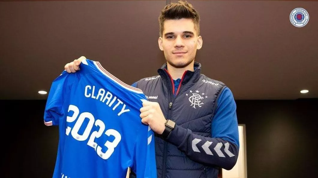 Contractul pe 3 ani și jumătate a fost semnat Ianis Hagi l-a promovat. Anunțul făcut azi de Rangers pe site-ul oficial