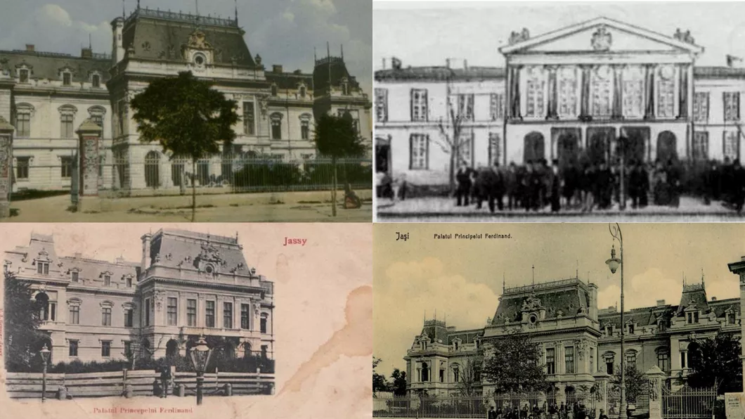 Imagini de arhivă cu Primăria municipiului Iași. Schițe originale de la construcția Palatului Roznovanu din anul 1832