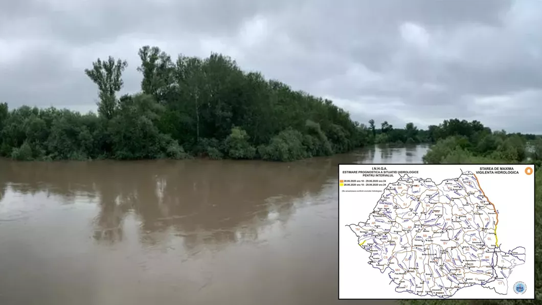 Viitura de pe râul Prut amenință locuitorii din Iași Botoșani Vaslui și Galați. Oamenii sunt evacuați din cauza codului portocaliu de inundații