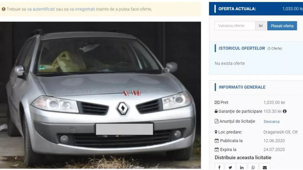 Familia Luizei cere anularea licitației Mașinile lui Gheorghe Dincă scoasă la vânzare - UPDATE