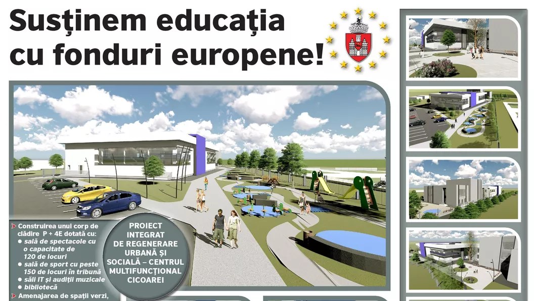 Centru multifuncțional în zona Cicoarei cu fonduri europene. Primăria Municipiului Iași a primit o ofertă - FOTO