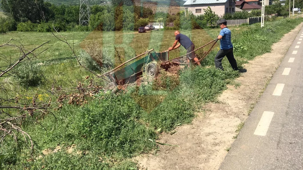 Accident rutier la Bohotin. A fost implicată o căruță - UPDATE  FOTO