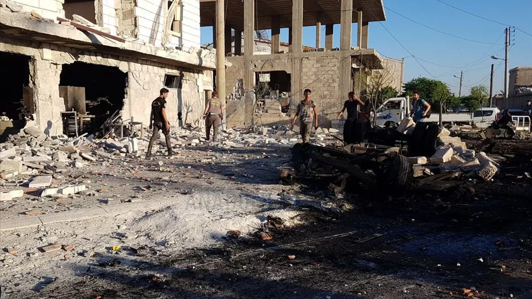 Atac terorist cu o maşină capcană în Siria Au murit cinci persoane alte zeci au fost rănite