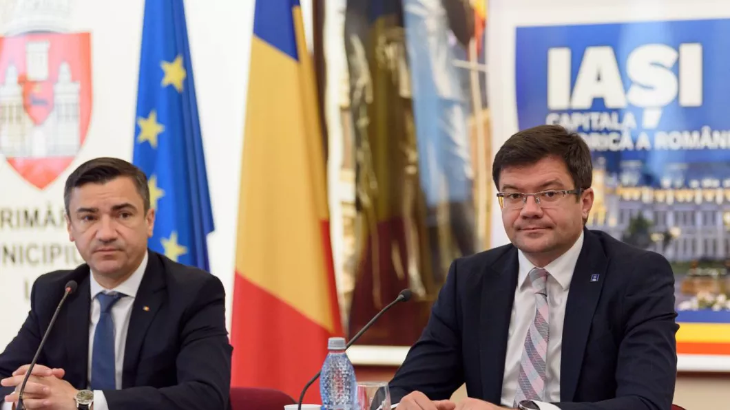 Primarul Municipiului Iași Mihai Chirica și președintele CJ Iași Costel Alexe se află într-o ședință cu Cabinetul Orban