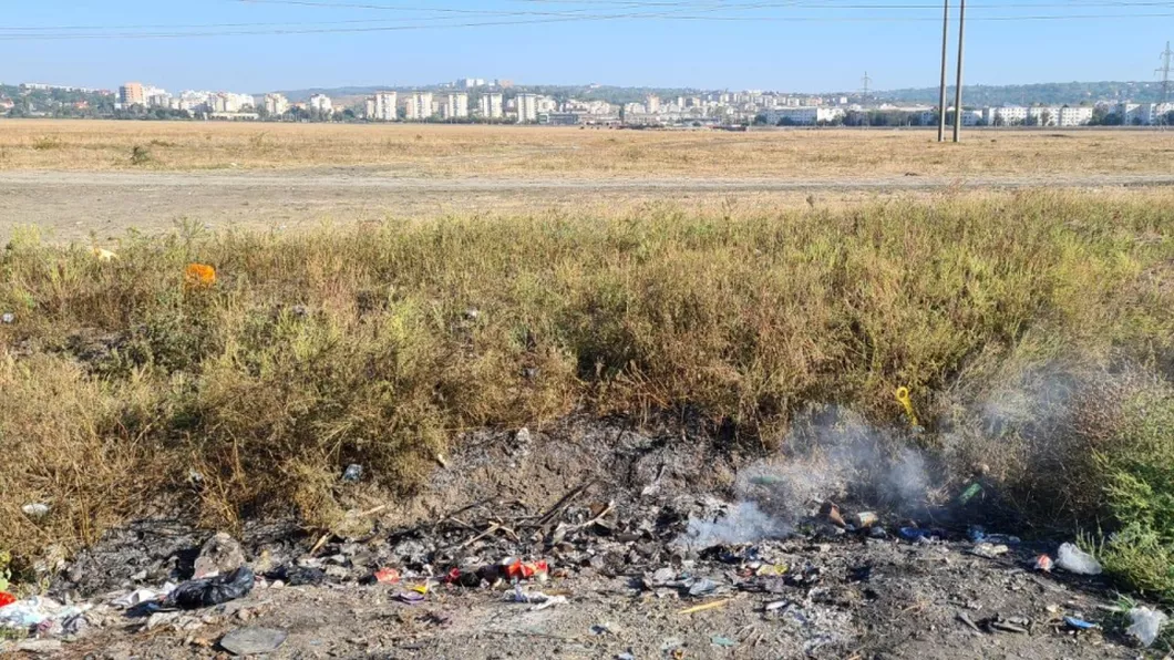 Echipele Biroului Protecția Mediului au descoperit mai mulți ieșeni care au depozitat ilegal și au incinerat deșeuri din mase plastice și moloz pe domeniul public de la marginea Iașului