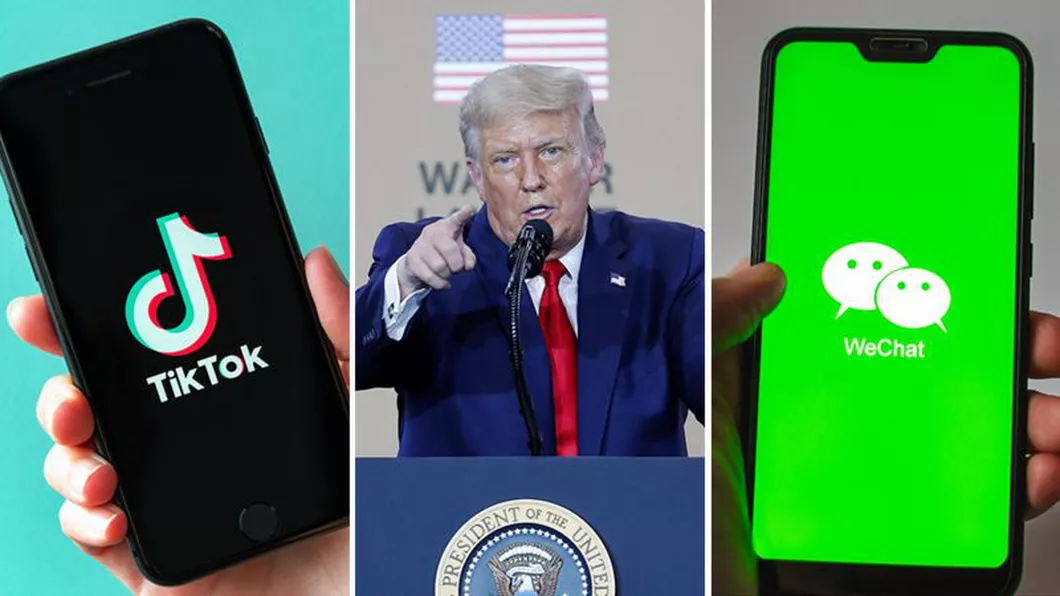 TikTok și WeChat vor fi interzise in SUA peste 48 de ore Donald Trump a luat decizia care va afecta zeci de milioane de utilizatori