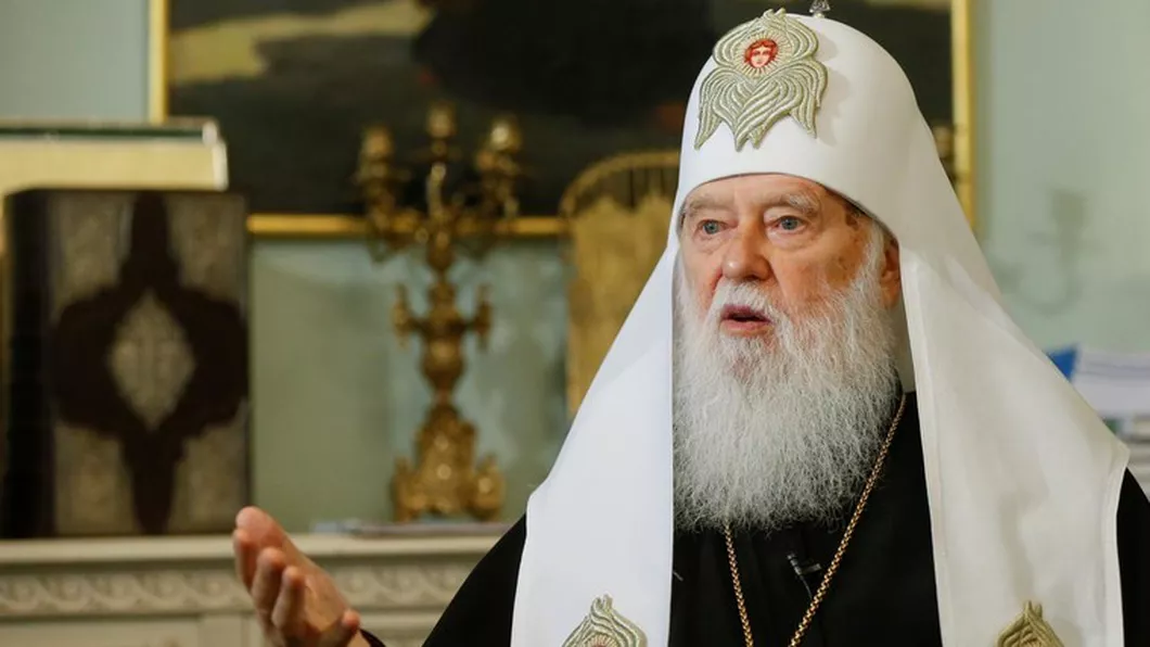 Patriarhul Filaret liderul Bisericii Ortodoxe din Ucraina s-a îmbolnăvit de coronavirus