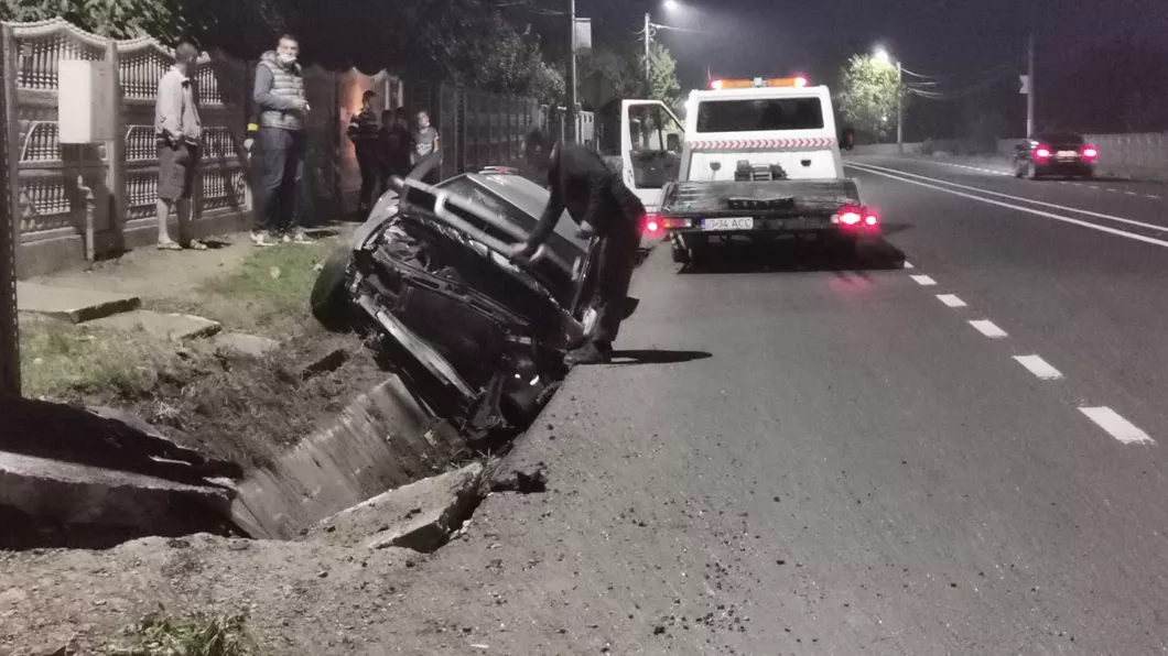 Accident rutier cu victime în localitatea Bălțați. Un autoturism a intrat într-un cap de pod - Exclusiv Galerie Foto