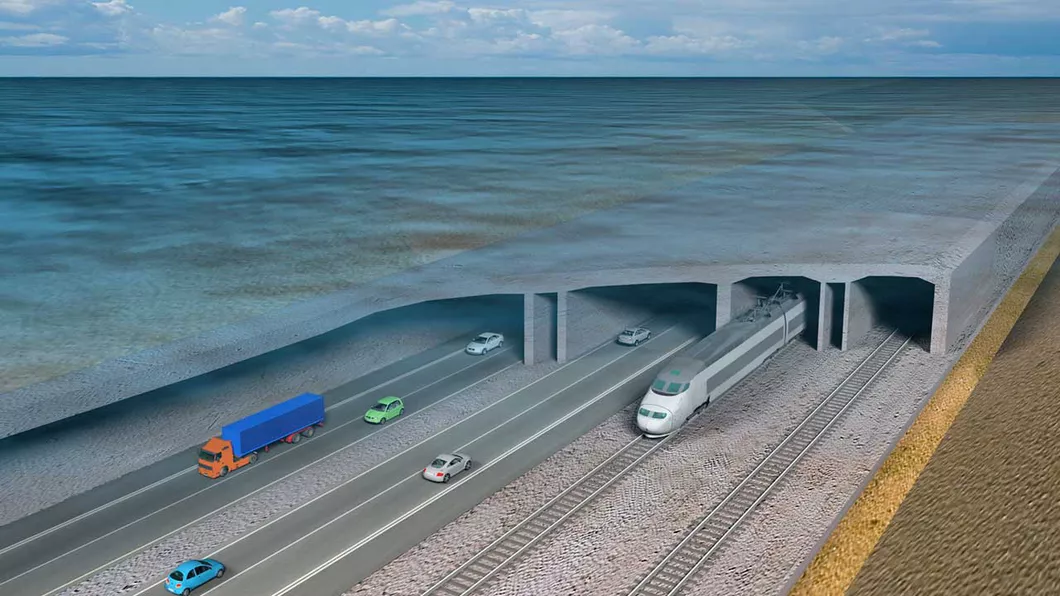 Cel mai lung tunel subacvatic din lume se construiește în Europa. Acesta va face legătura între Danemarca și Germania