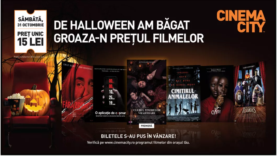 Halloween-ul la Cinema City din Iulius Mall Iași șase filme de neratat pe marile ecrane