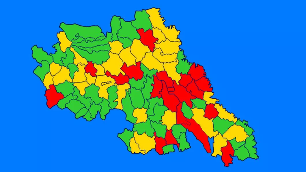 Care sunt incidențele infectărilor cu COVID-19 în orașele din județul Iași și în Zona Metropolitană