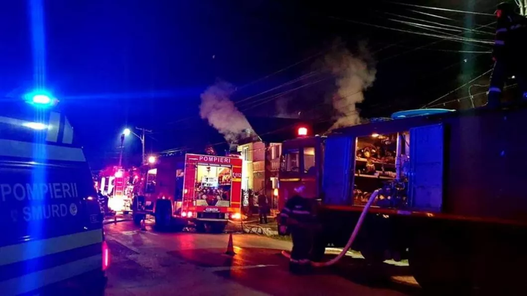 Incendiu la un centru de copii din comuna brașoveană Tărlungeni 12 copii și un adult au reușit să se salveze