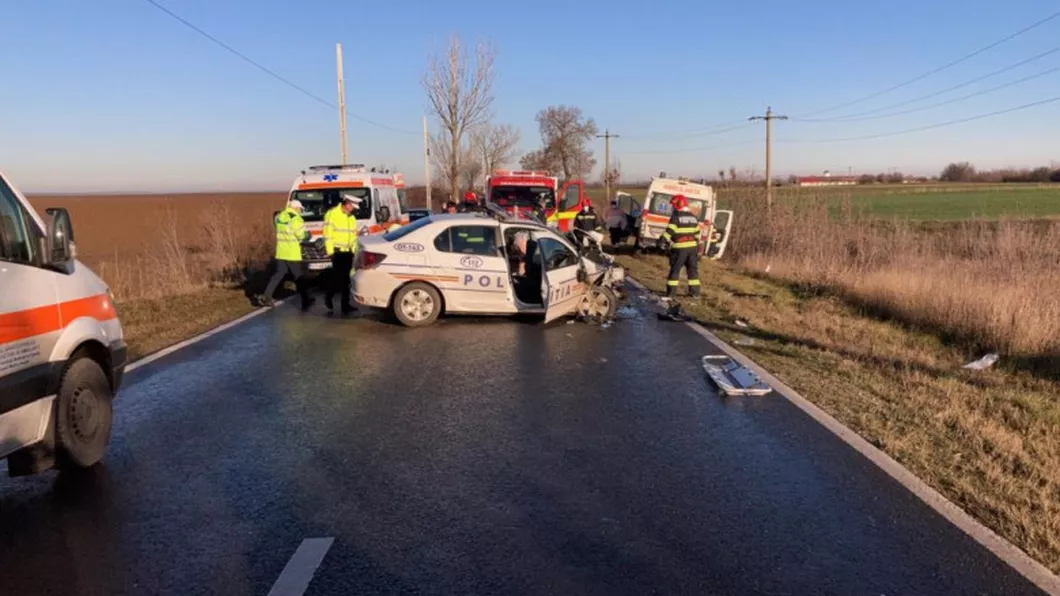 A murit unul dintre cei doi polițiști implicați în accidentul rutier din Olt