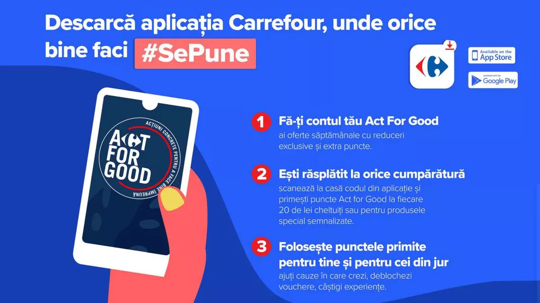 Act for Good - Program de promoție Carrefour