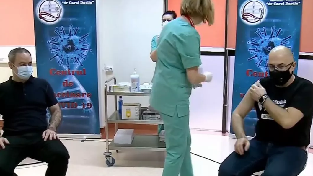 Miniștrii Guvernului Cîțu se vaccinează public anti-Covid-19 - VIDEO