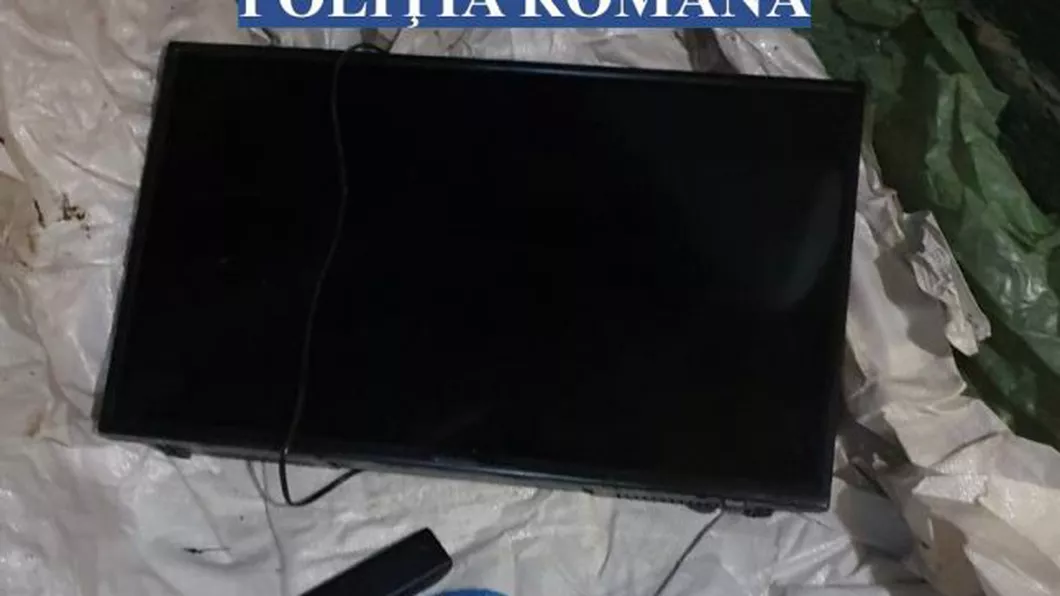Cel mai tare hoț din România A jefuit o casă și a îngropat televizorul furat