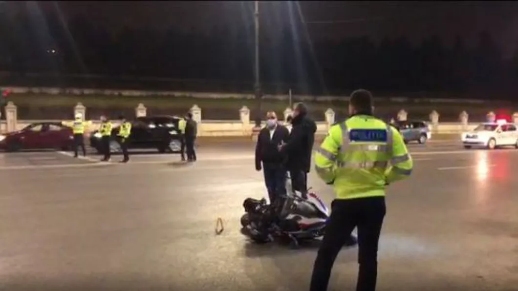 Accident tragic în fața Palatului Parlamentului Un polițist de 30 de ani aflat pe o motocicletă a murit