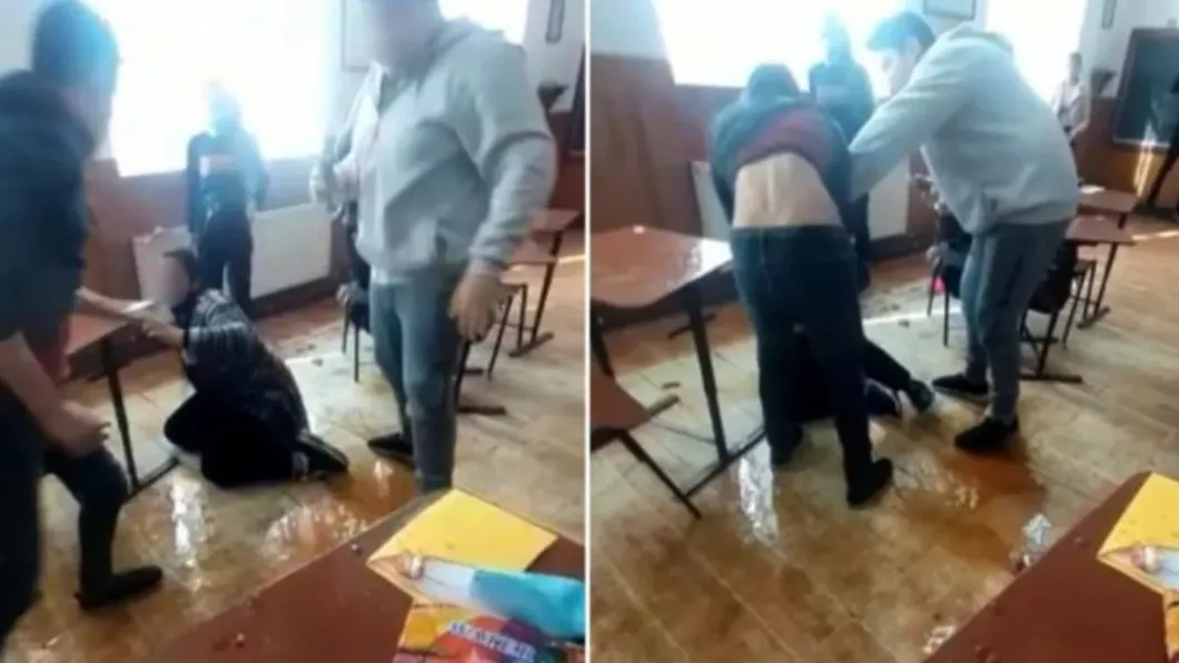 O elevă a fost bătută de un coleg în timp ce colegii râdeau și aplaudau. Totul a fost filmat