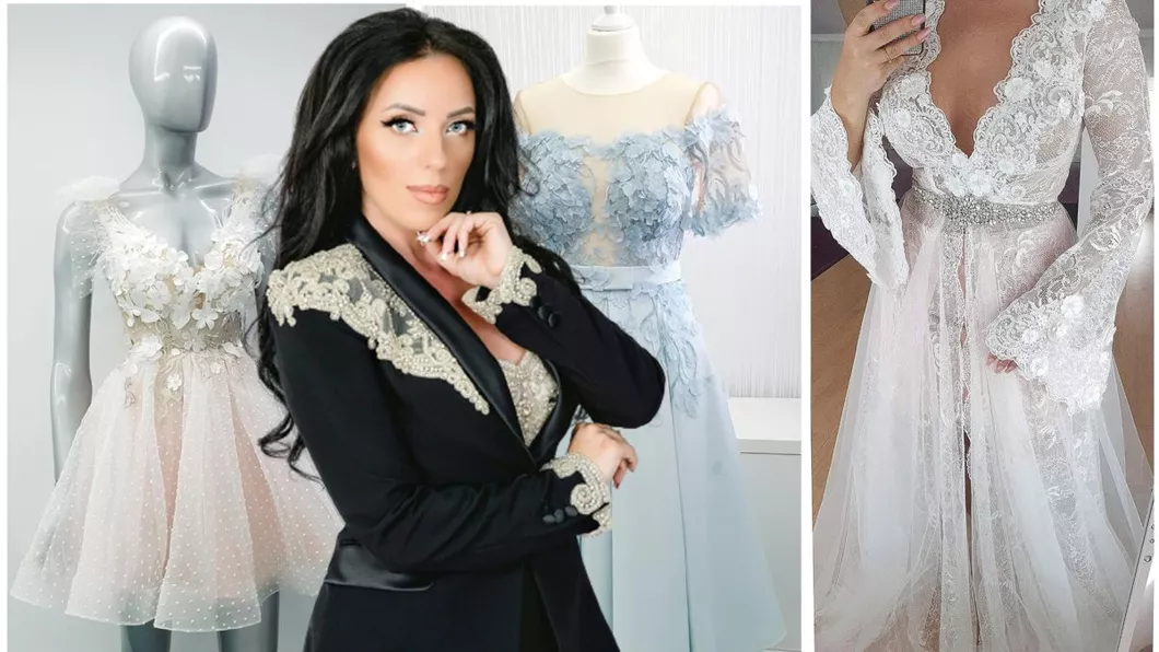 Cele mai fițoase mirese sunt satisfăcute de creațiile unei ieșence Irina Andronache aduce dantela tocmai din Dubai O rochie cu trenă de 3 metri costă 3.000 de euro - FOTO