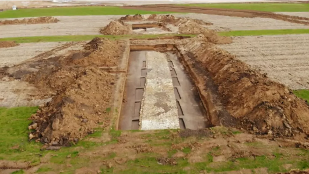 Drum roman de 2.000 de ani foarte bine conservat descoperit pe șantierul Autostrăzii Transilvania. De ce va fi distrus - VIDEO