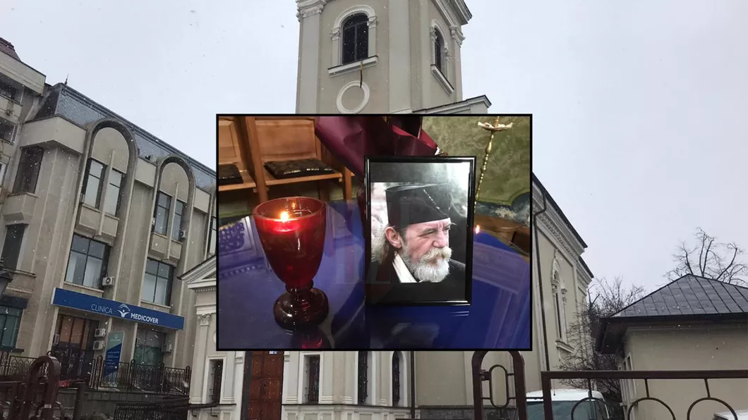 Astăzi 10 aprilie 2021 la Biserica Banu din Iași are loc slujba de înmormântare a părintelui Dumitru Merticariu. El va fi îngropat în curtea lăcașului de cult - GALERIE FOTO EXCLUSIV
