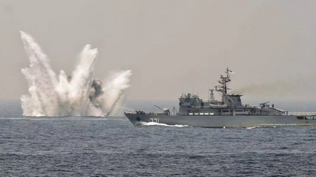 Pregătiri de război în Marea Neagră Artileriștii de pe uscat au tras asupra unor ținte din largul mării