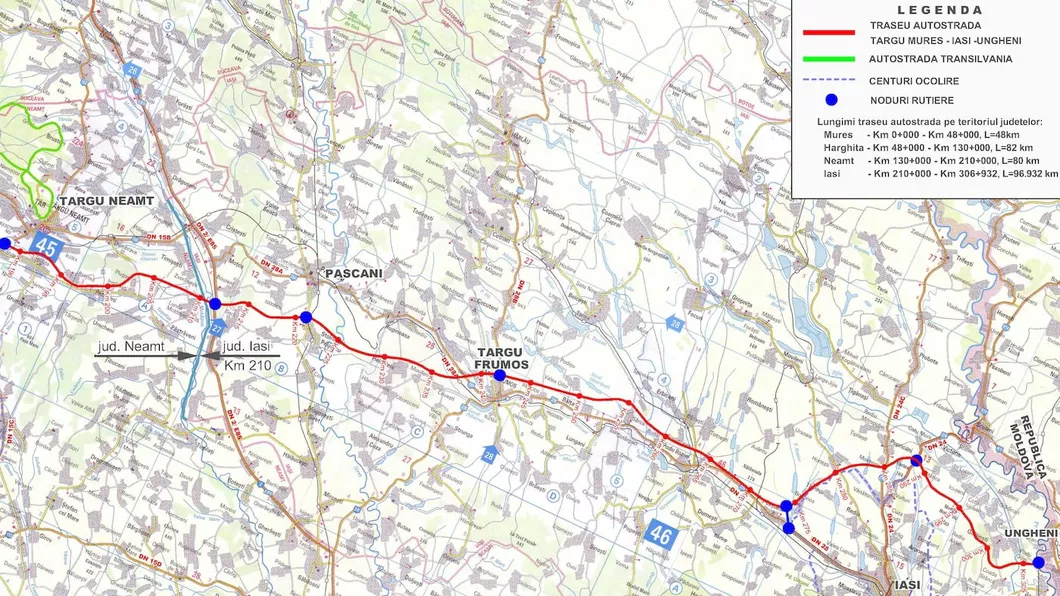 Contractul de proiectare completă pentru tronsonul Iași - Tg. Neamţ din autostrada A8 a fost semnat. Sectorul Leţcani - Târgu Frumos devine prioritar. Care este valoarea acestuia