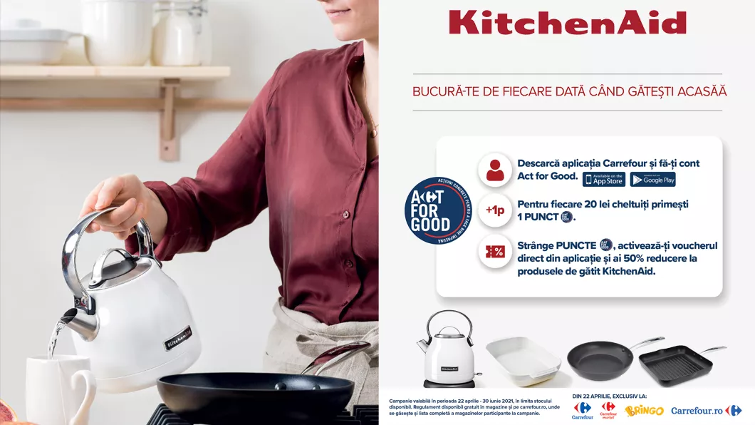 KitchenAid. Bucură-te de fiecare dată când gătești acasă