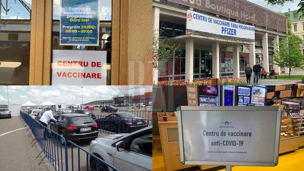 Programul de lucru al mai multor centre de vaccinare împotriva COVID-19 din municipiul Iași se modifică Acestea vor funcționa 4 ore pe zi