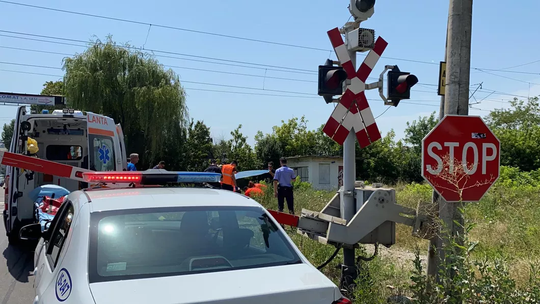Tragedie evitată la milimetru Un bărbat din Iași a fost acroșat de un tren în zona BJATM - EXCLUSIV FOTO LIVE VIDEO UPDATE